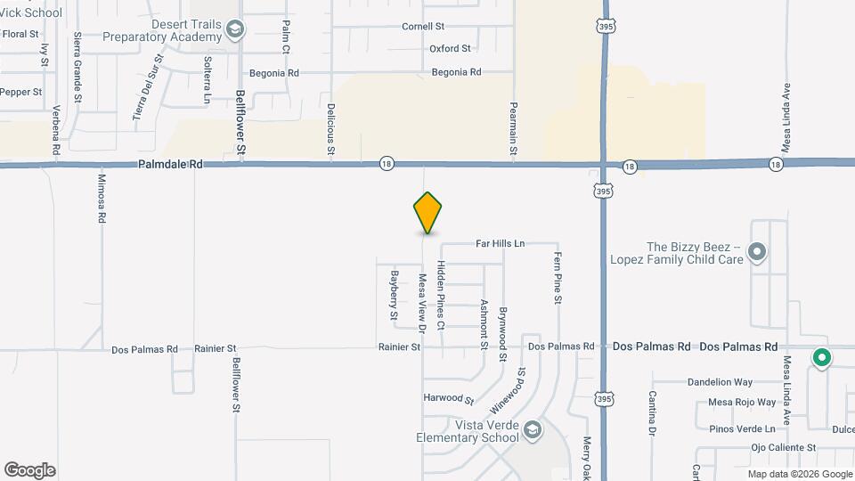 13925 Mesa View Dr Map and Location Details