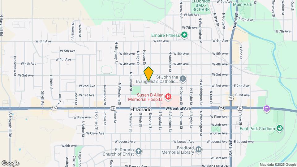 303 N Emporia St Map and Location Details