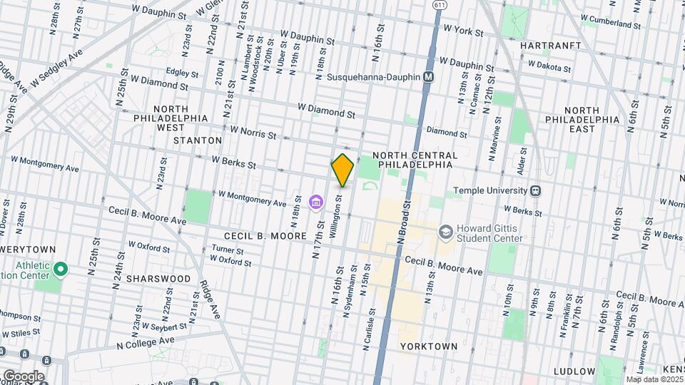 1849 Willington St Mapa y Detalles de la Ubicación