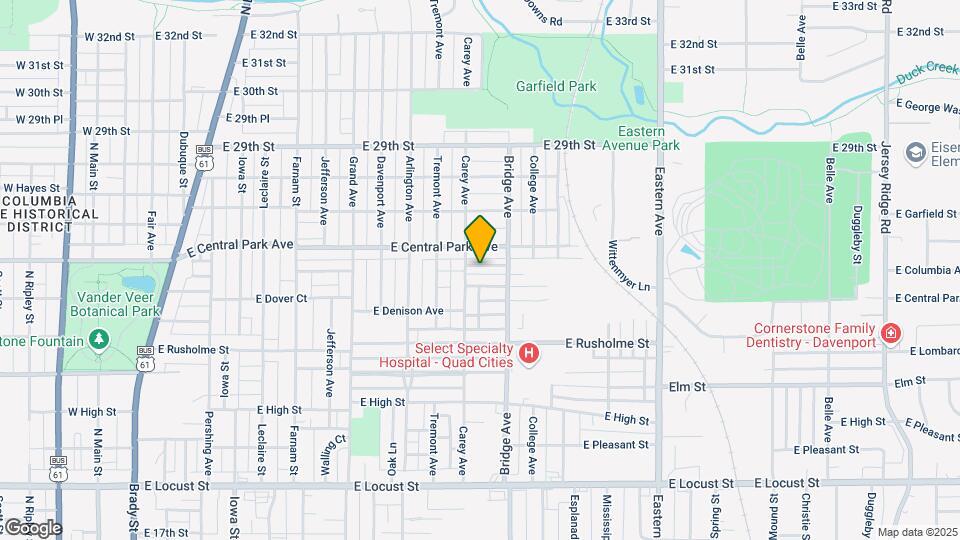 1117 E Colorado St Map and Location Details