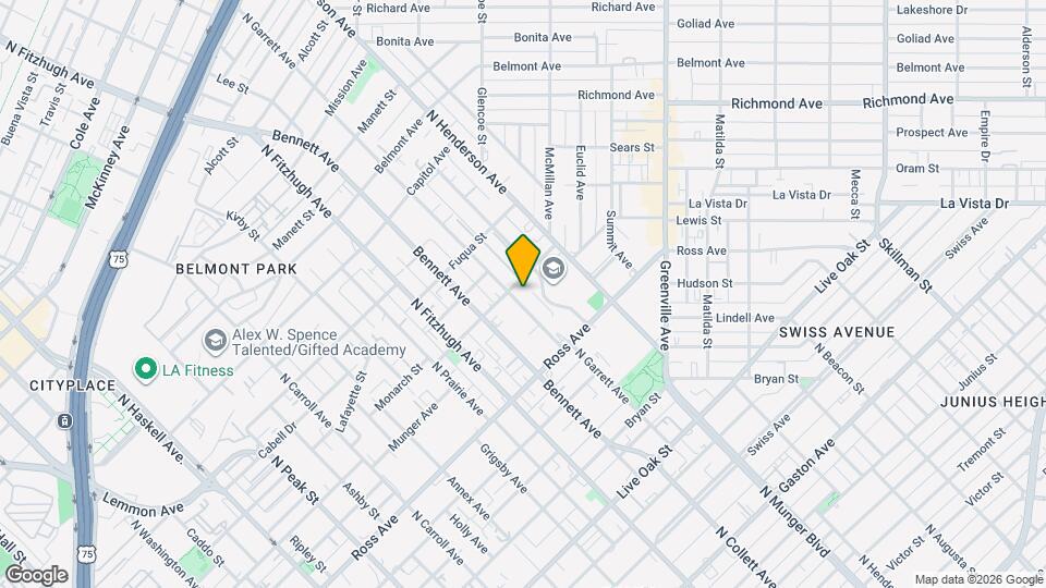 1828 N Garrett Ave Map and Location Details