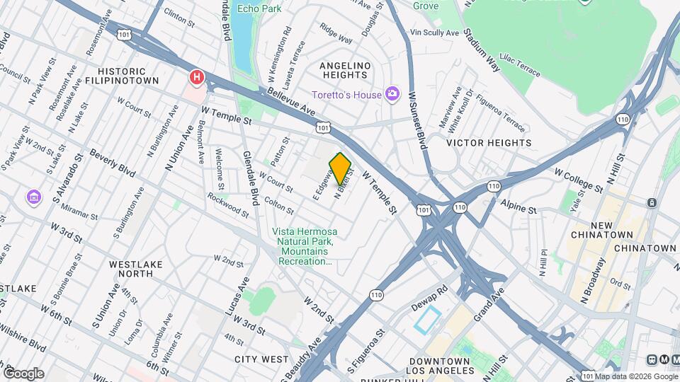 338 N Bixel St, Unit 338 Map and Location Details