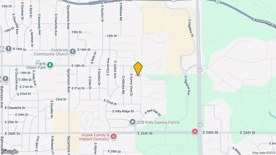 1301 S Foss Ave Mapa y Detalles de la Ubicación
