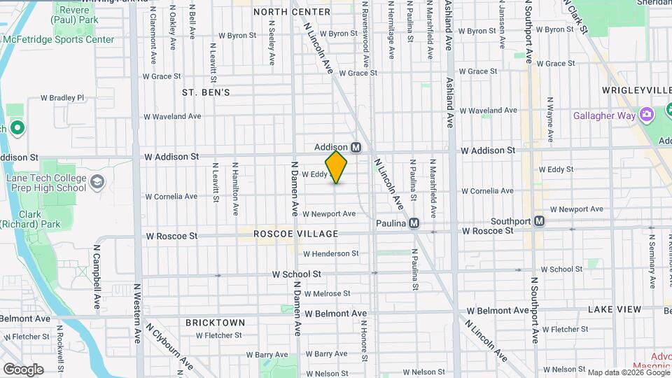 3504 N Wolcott Ave Map and Location Details