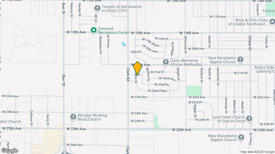 2173 Williams St Map and Location Details