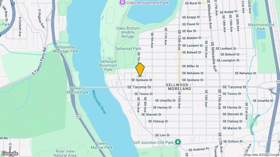 8036 SE 7th Ave Map and Location Details