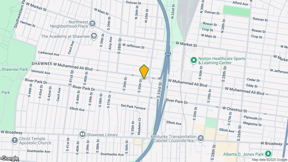 3420 W Muhammad Ali Blvd Mapa y Detalles de la Ubicación