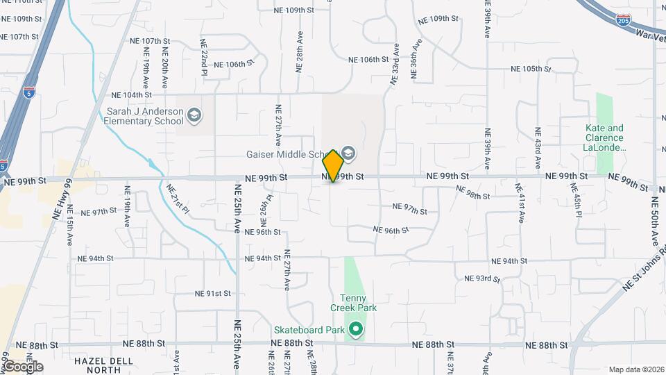 9815 NE 29th Ave Map and Location Details