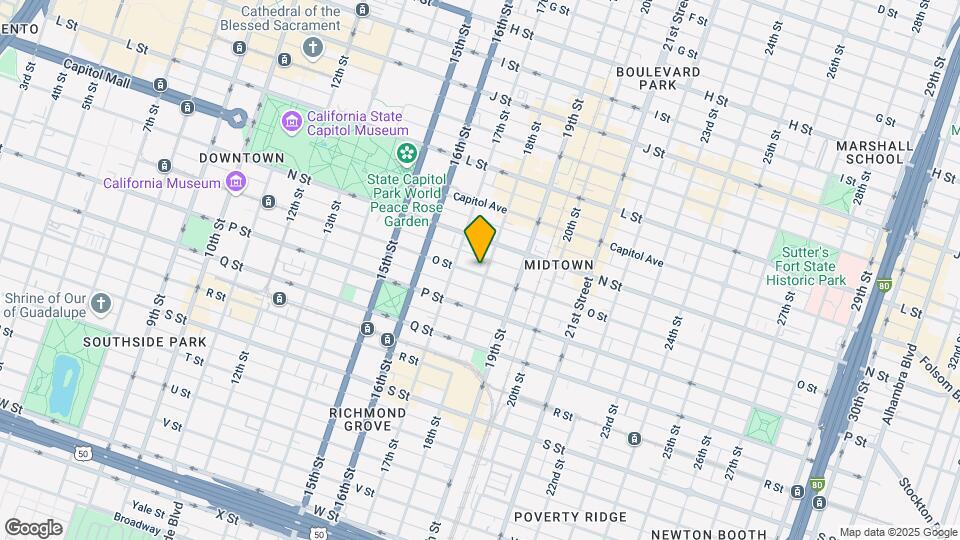 1725 O St Map and Location Details
