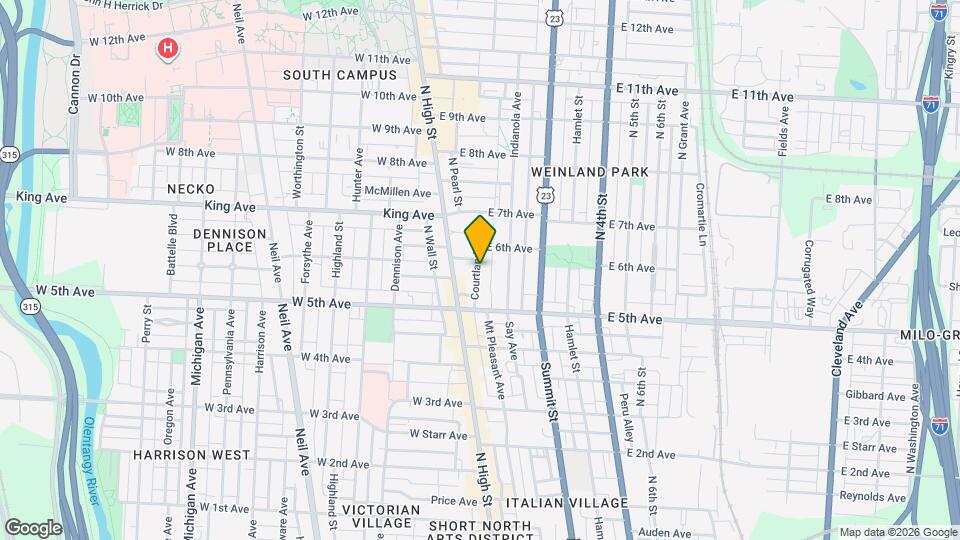 1268 Courtland Ave Mapa y Detalles de la Ubicación