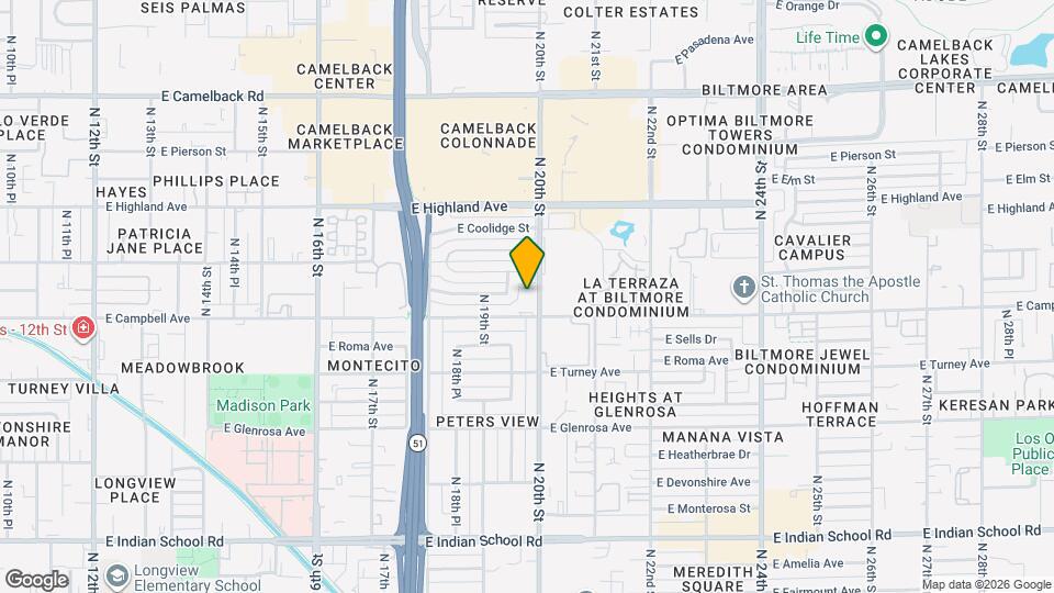 4514 N 20th St Map and Location Details
