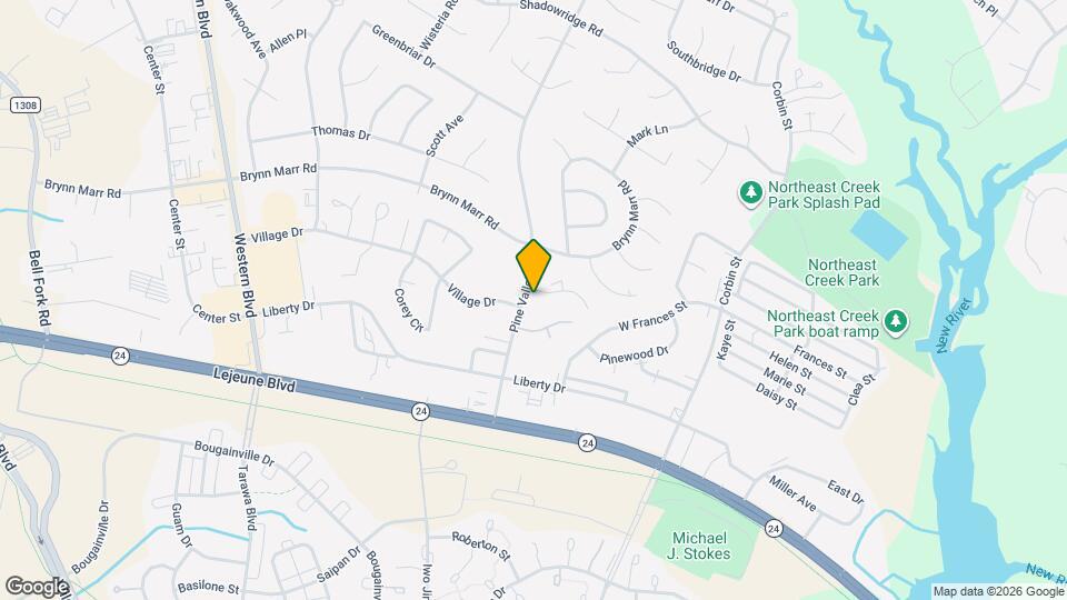 306 Pine Valley Rd Map and Location Details