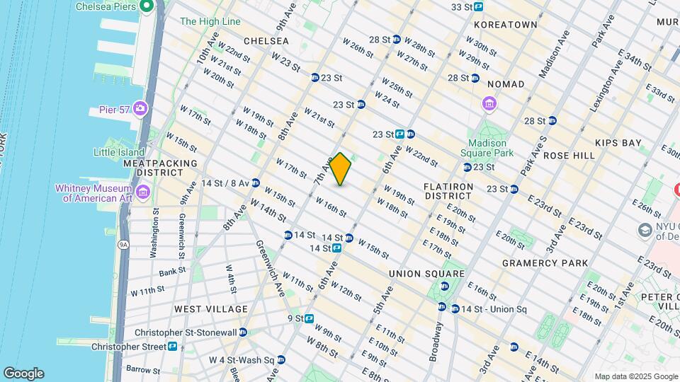 139 W 17th St Map and Location Details