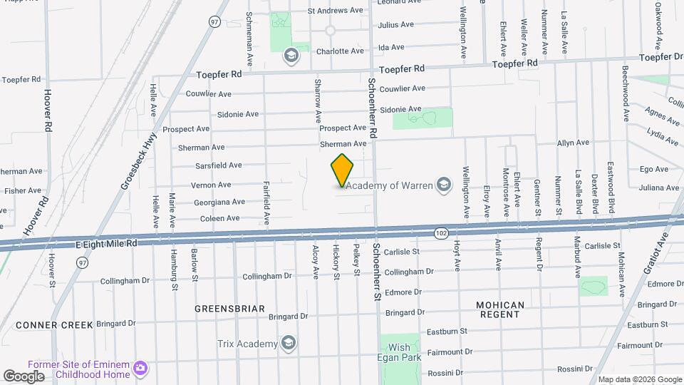 13425 Georgiana Ave Map and Location Details