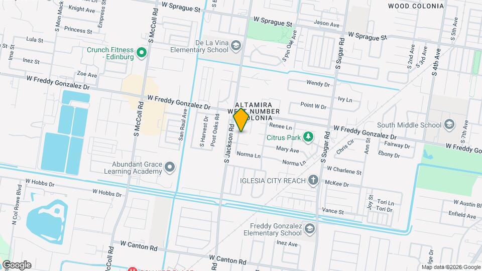 1712 Oaks Rd Mapa y Detalles de la Ubicación