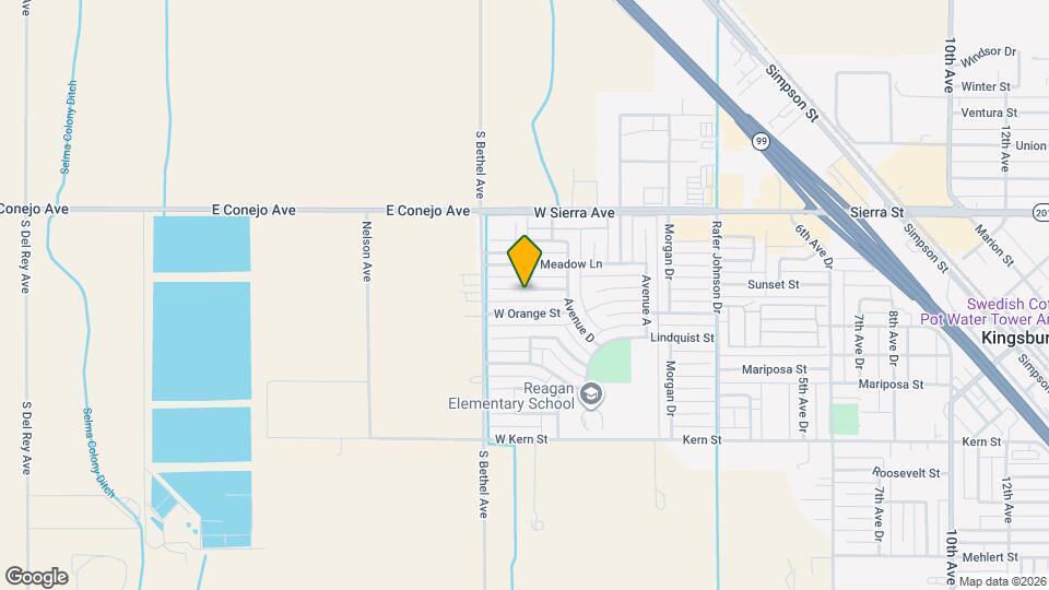 580 W Sunset St Map and Location Details