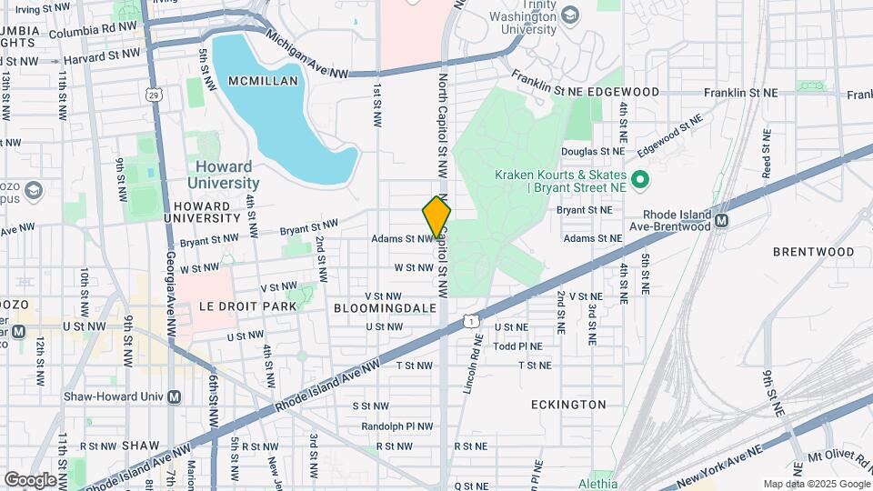 6 Adams St NW, Unit #1 Map and Location Details