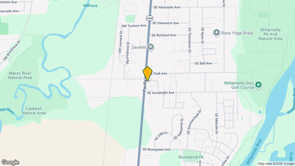 2830 SE Glenn St Map and Location Details