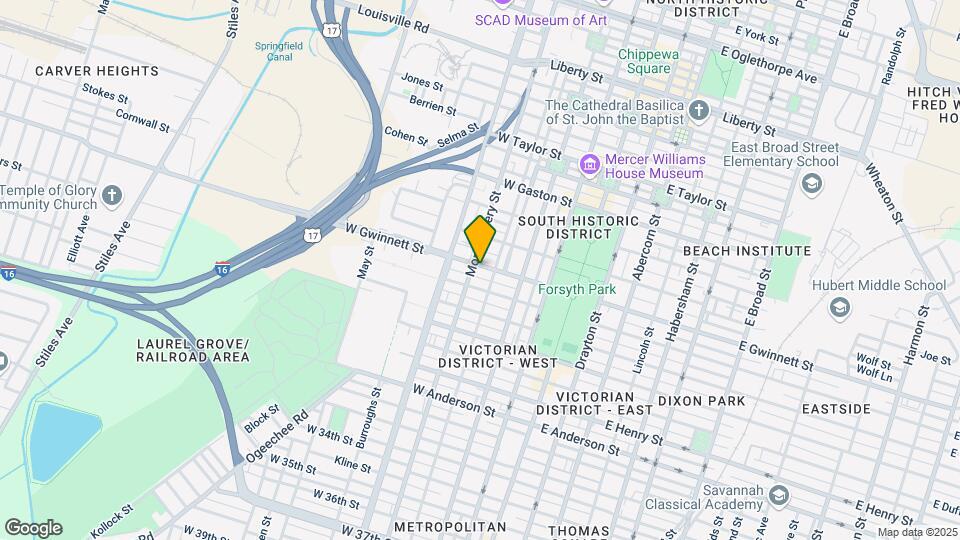 317 W Gwinnett St Map and Location Details