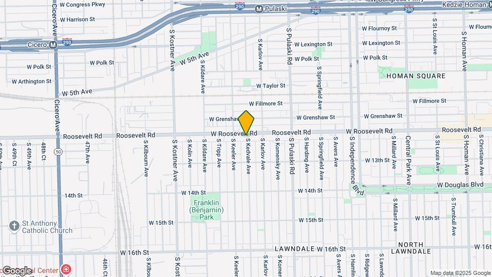 1200 S Kedvale Ave, Unit 105 Map and Location Details