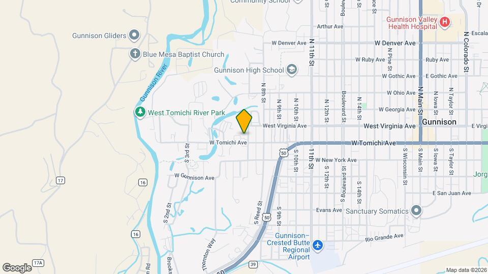 1206 W Tomichi Ave, Unit 5 Map and Location Details