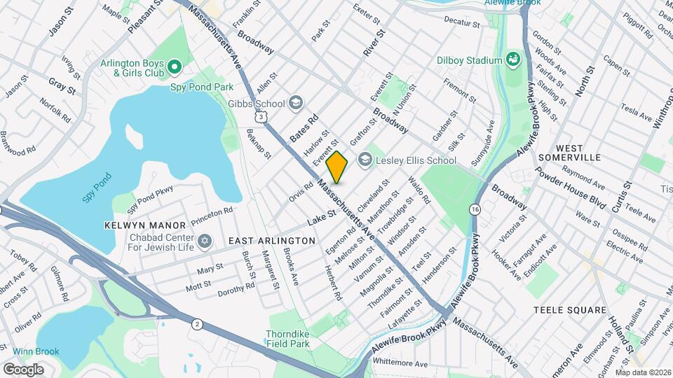 221 Massachusetts Ave, Unit 2 Map and Location Details