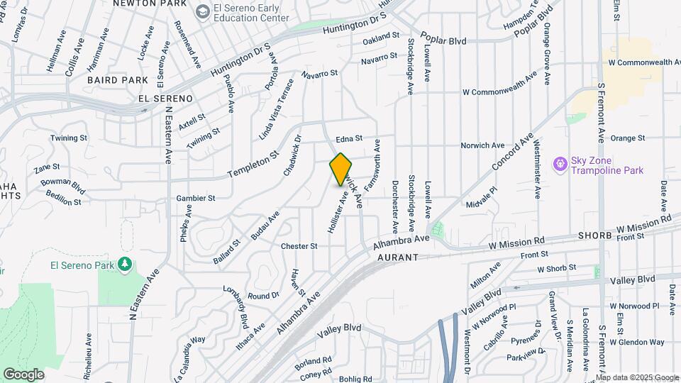 3043 Hollister Ave Map and Location Details