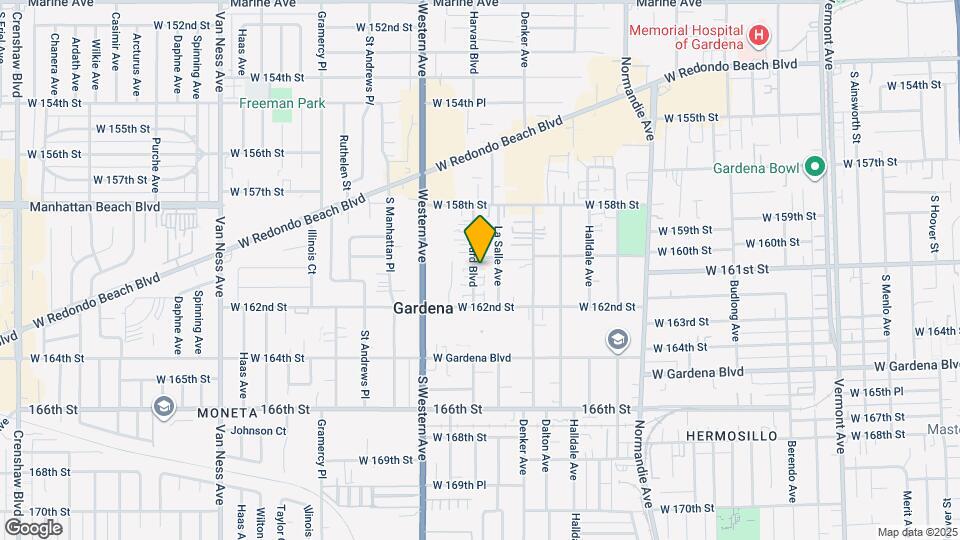 16016 S Harvard Blvd, Unit B Map and Location Details