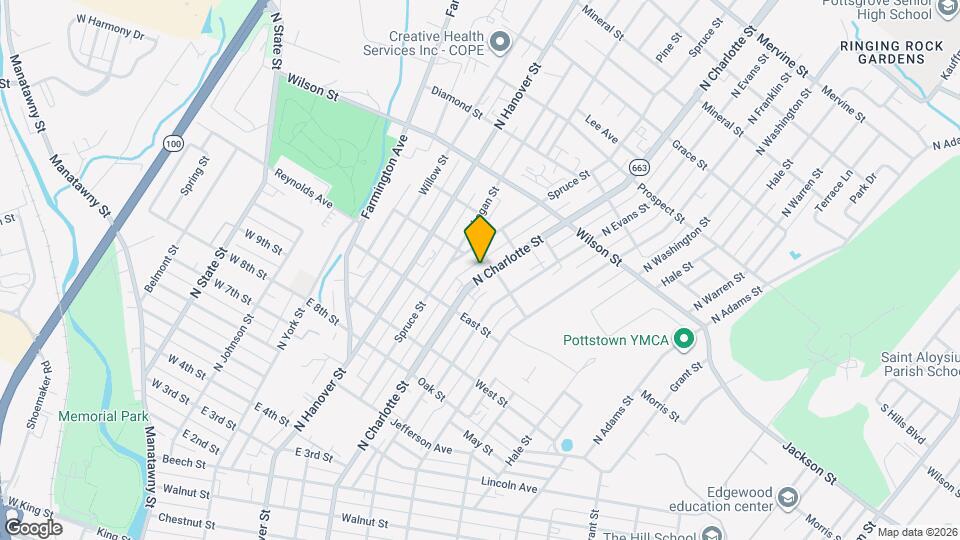 657 N Charlotte St, Unit 2 Map and Location Details