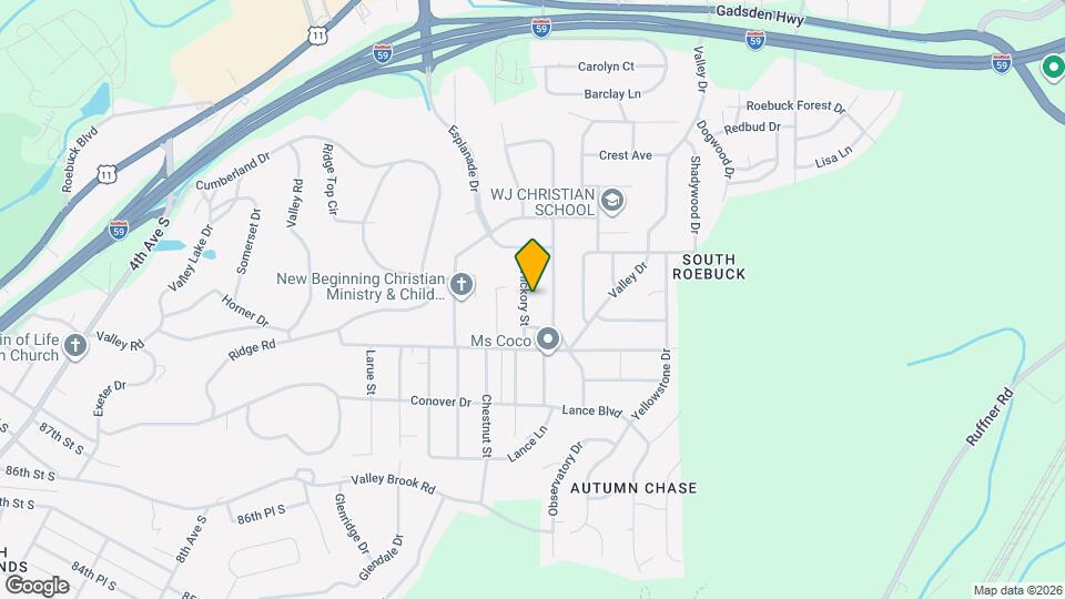 629 Hickory St Map and Location Details