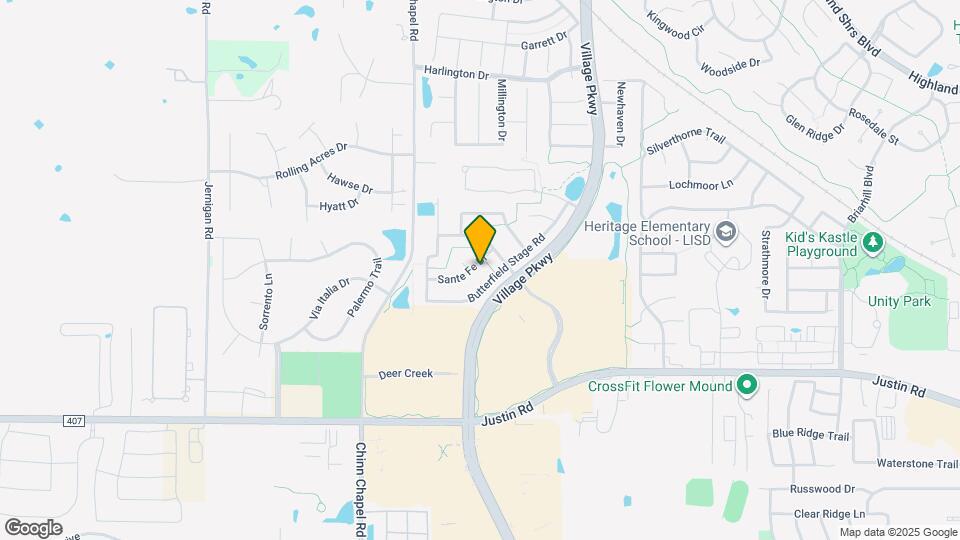 607 Sante Fe Dr Map and Location Details