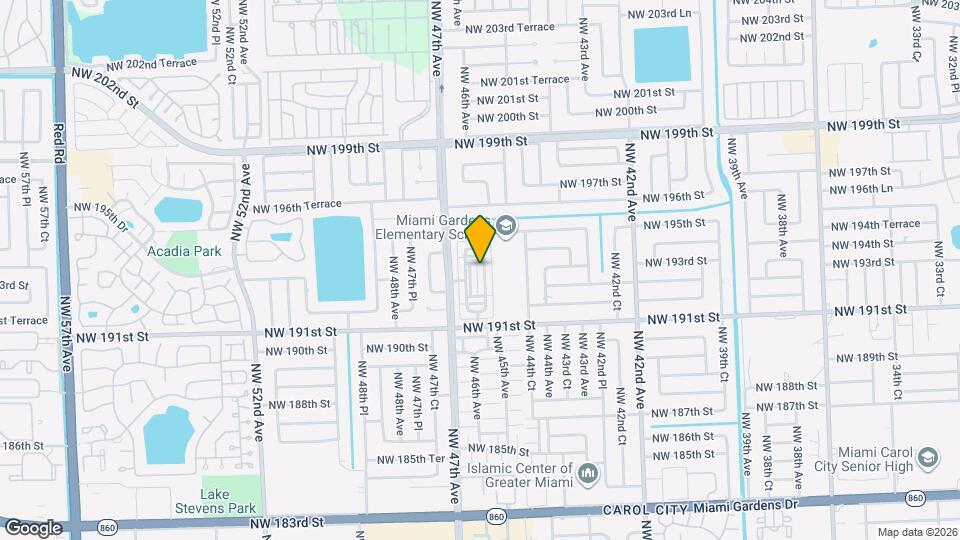 19316 NW 45th Ave, Unit 2 Mapa y Detalles de la Ubicación
