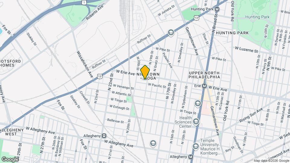 3624 N 19th St Map and Location Details