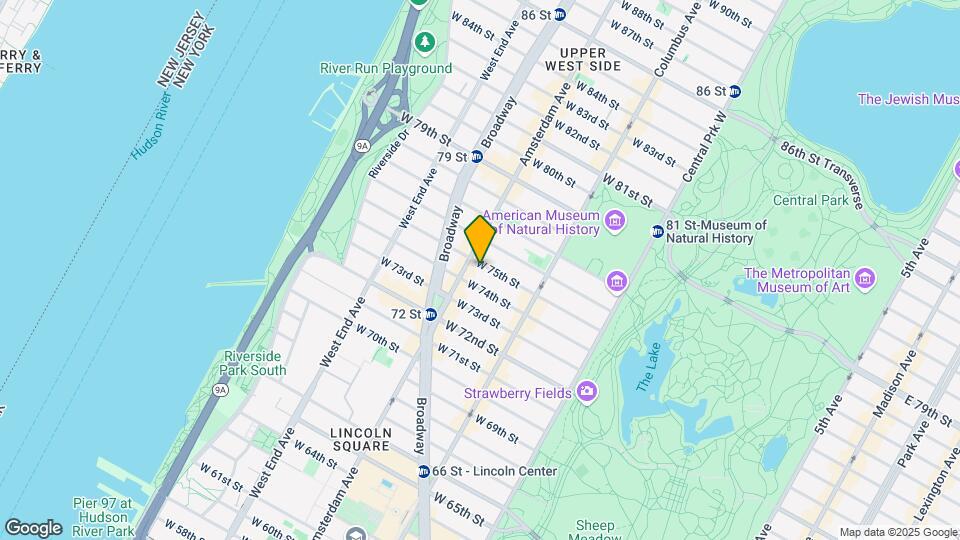 162 W 75th St Mapa y Detalles de la Ubicación