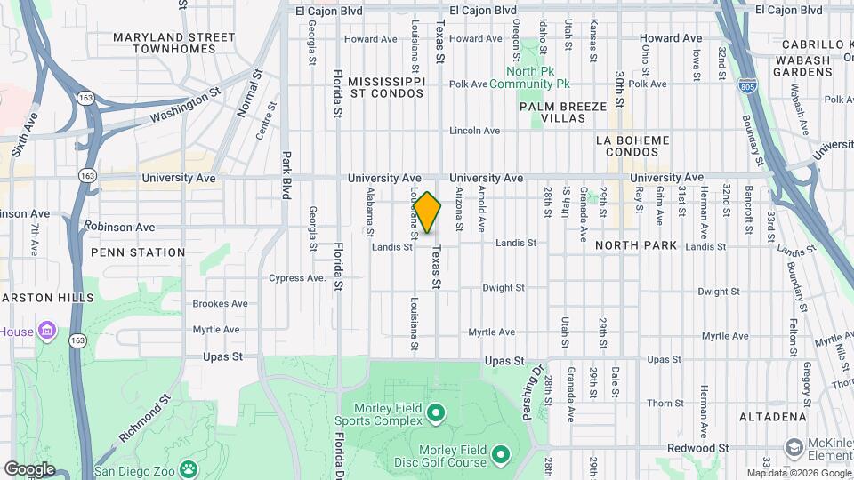 3711 Louisiana St Map and Location Details