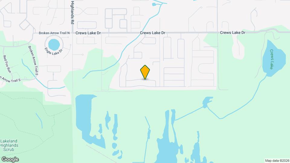 2611 Highlands Creek Way Map and Location Details