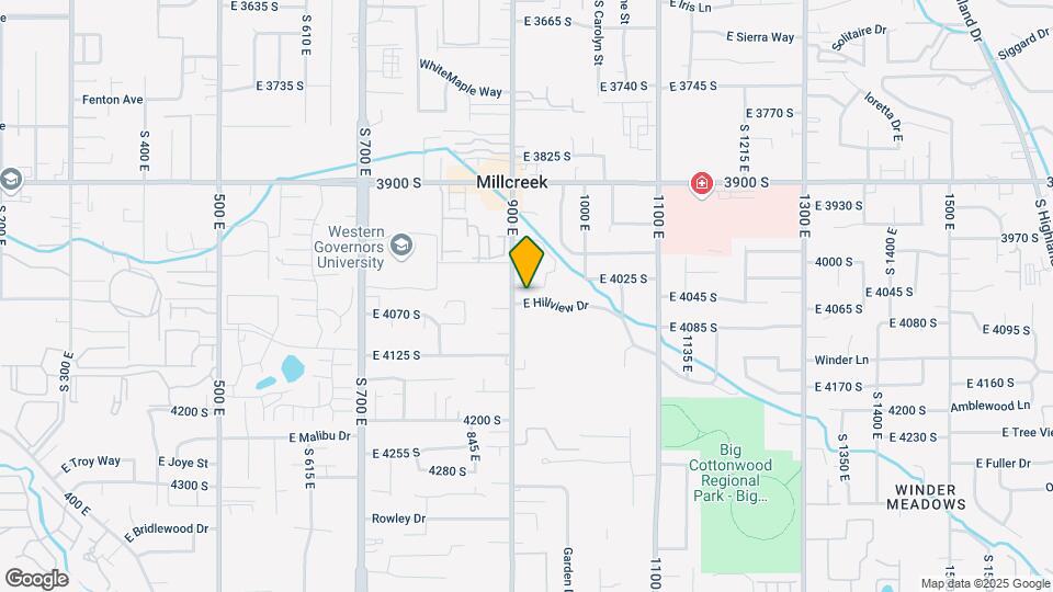 921-929 E Hillview Dr Mapa y Detalles de la Ubicación