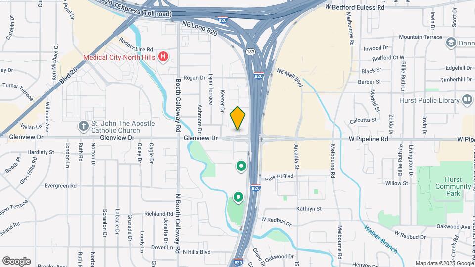 8025 Glenview Dr Map and Location Details