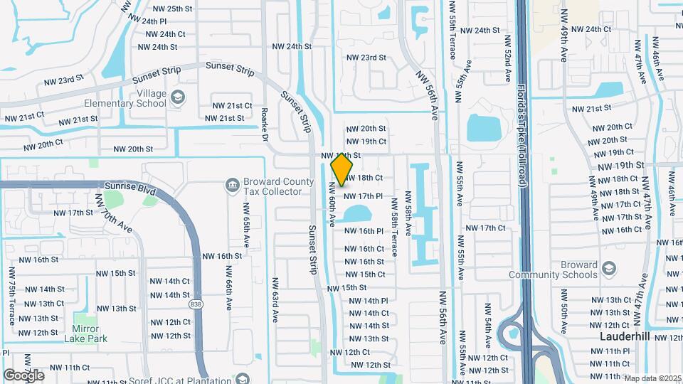 5971 NW 17th Pl, Unit 109 Mapa y Detalles de la Ubicación