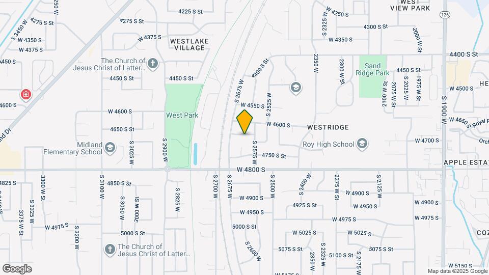 2619 W 4650 S Map and Location Details