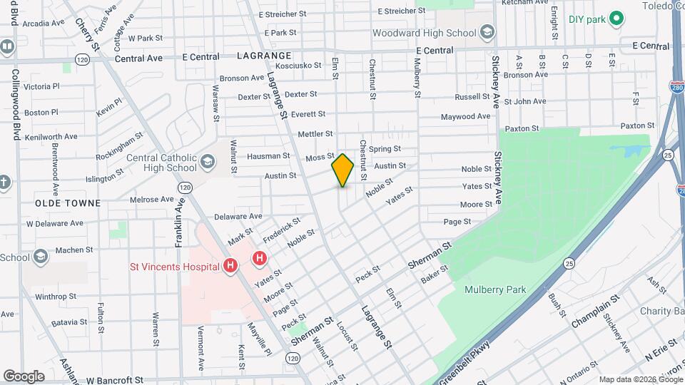 2334 Elm St Map and Location Details