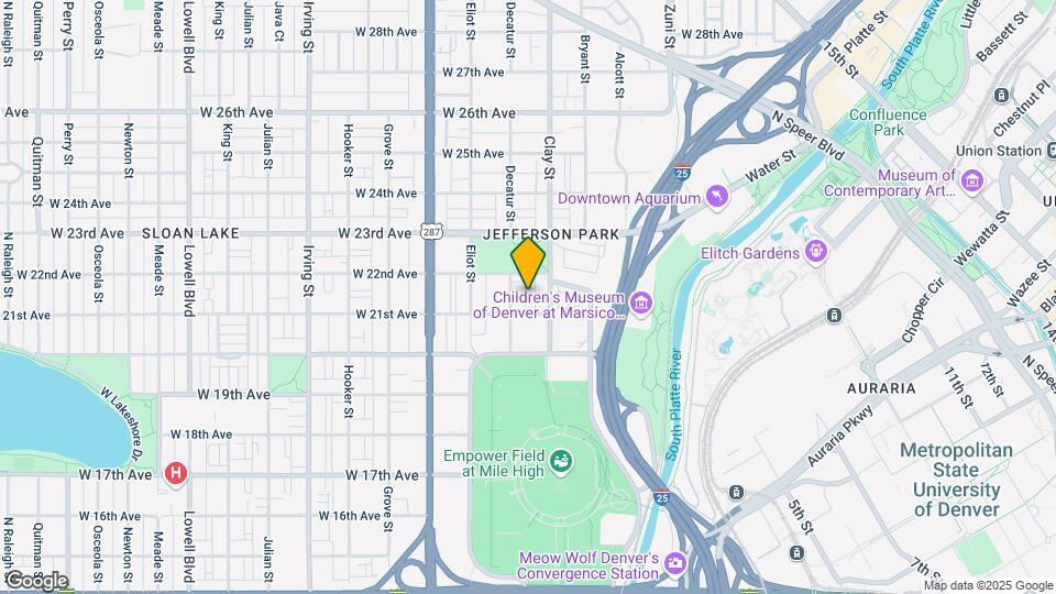 2729 W 21st Ave Map and Location Details