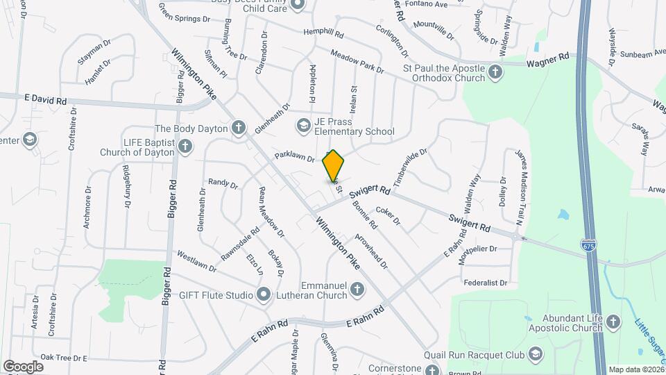 4595 Burchdale St Map and Location Details