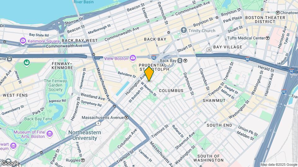 90 Saint Botolph St, Unit 6 Map and Location Details