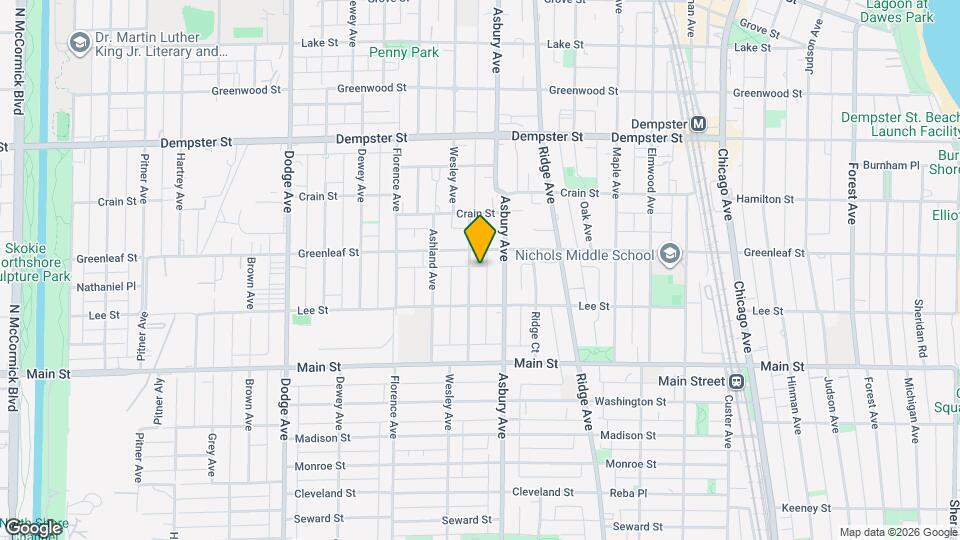 1031 Wesley Ave, Unit 1 Mapa y Detalles de la Ubicación