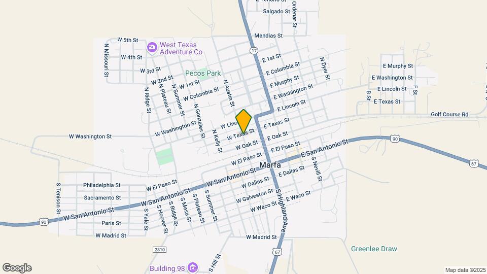 120 N Austin St Map and Location Details