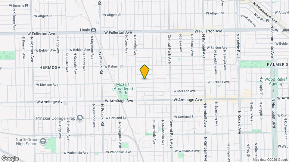 3730 W Dickens Ave Map and Location Details