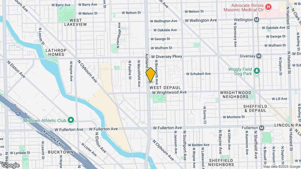2625-2629 N Ashland Ave Mapa y Detalles de la Ubicación