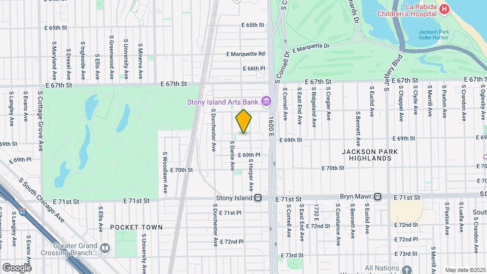 1462 E 69th St, Unit 2 Map and Location Details