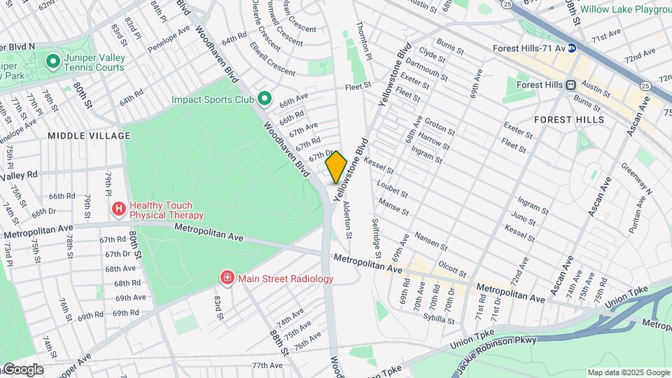 75-10 Yellowstone Blvd Map and Location Details